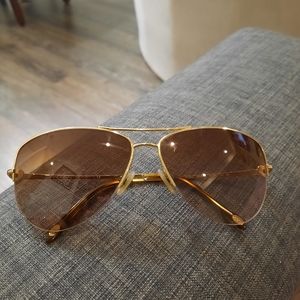 Tiffany Gold Aviator Sunglasses